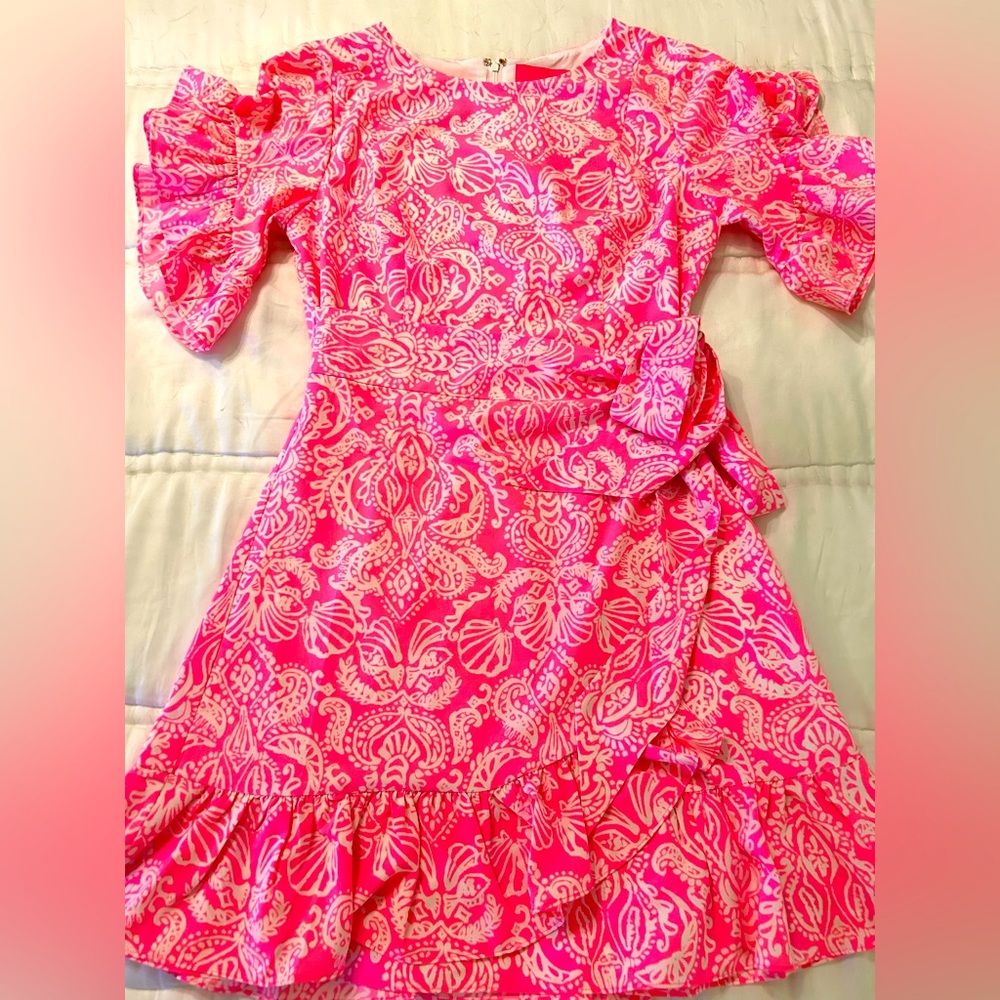 Lily Pulitzer pink wrap dress worn once